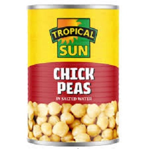 TROPICAL SUN CHICK PEAS IN SALTED WATED