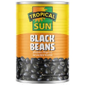 TROPICAL SUN BLACK BEANS IN SALTED WATER