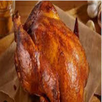 Whole smoked chicken
