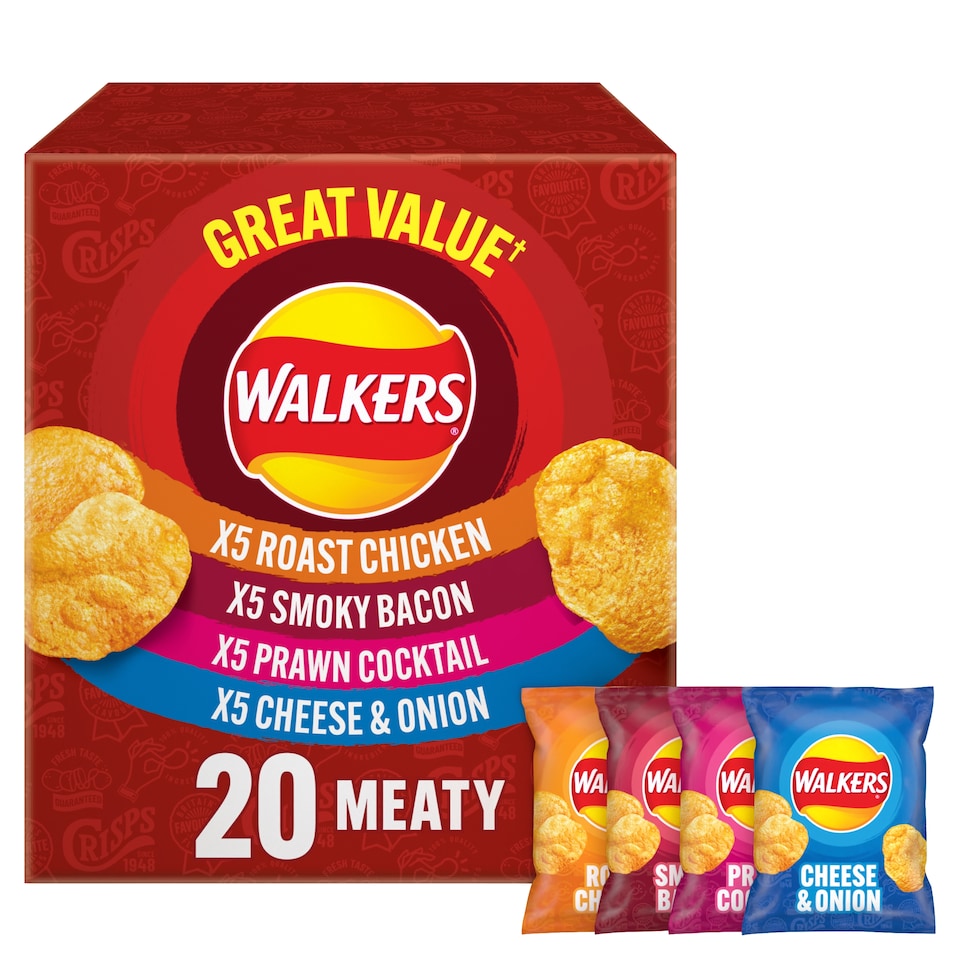 WALKERS MEATY 20PK 20X25G