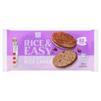 CO OP MILK CHOC RICE CAKES 100G