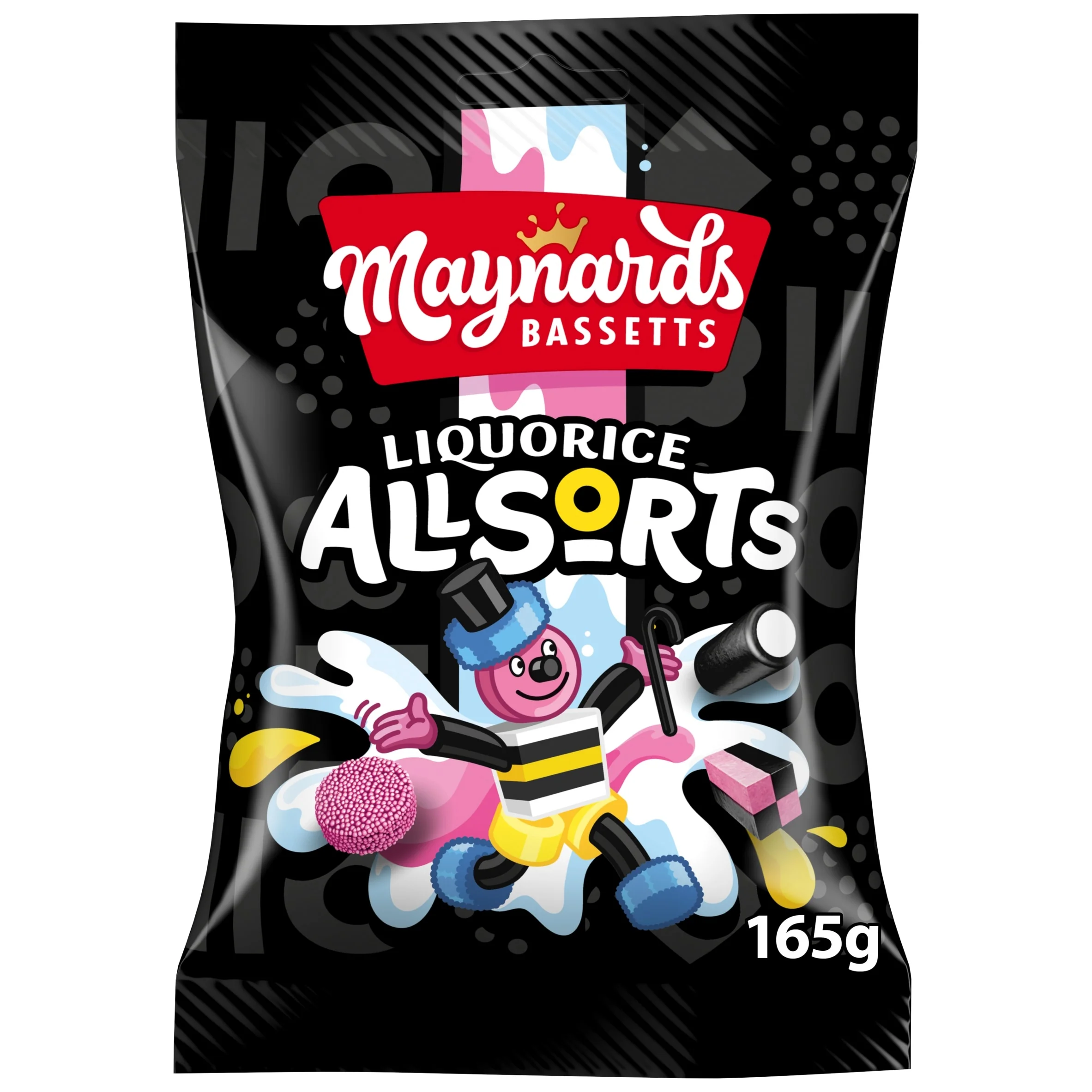 MAYNARDS LIQUORICE ALL SORTS 165G