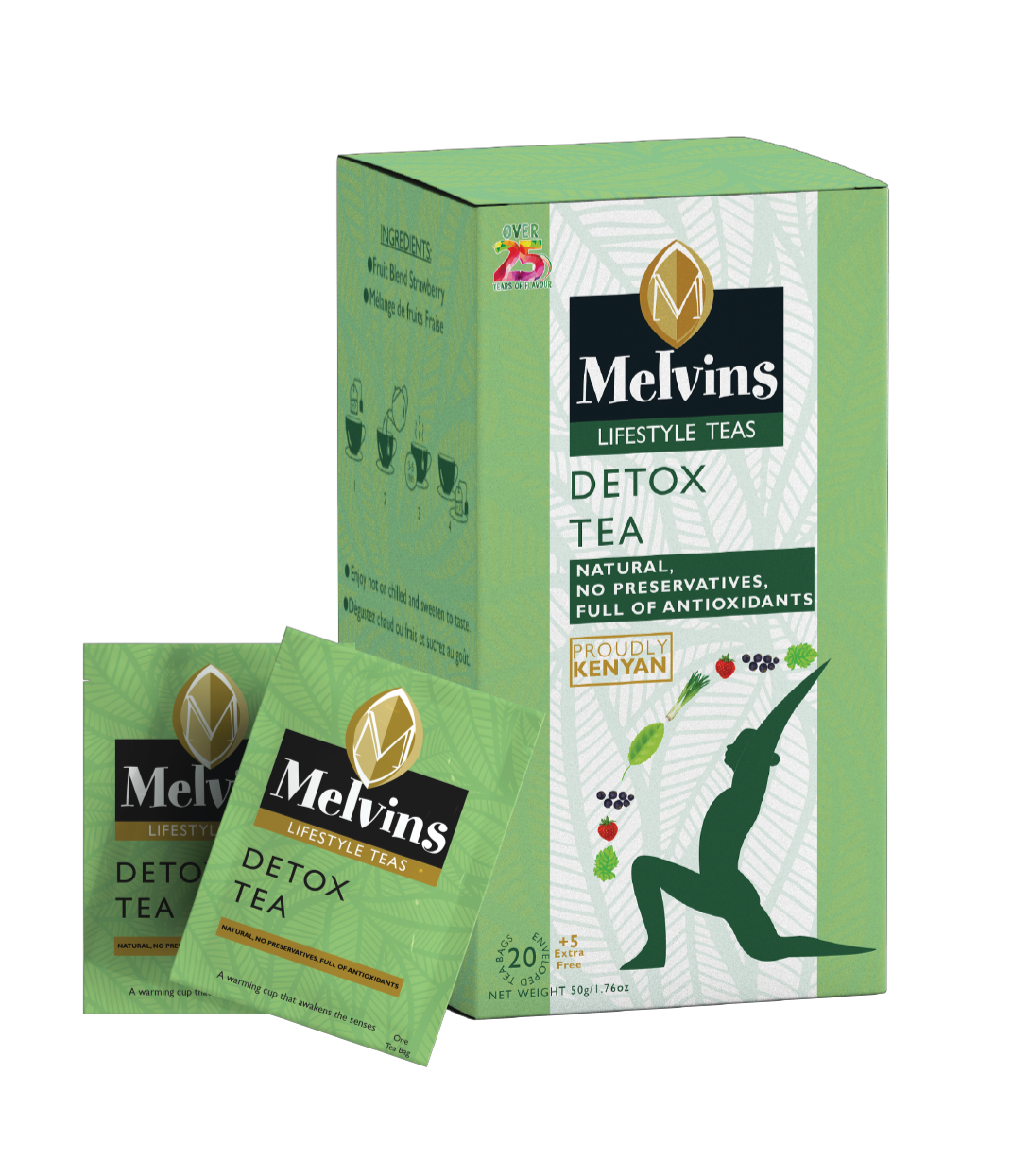 Melvins Detox Tea Bags 2g x 25 Count