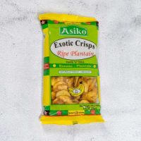 Box - Asiko Exotic Crisps Ripe Plantain Chips Naturally Sweet Unsalted 75g x 24