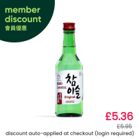 Jinro Chamisul Original Soju (Low Sugar) 참이슬 (ABV 20.1%)