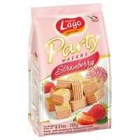 Lago wafers strawberry 250g