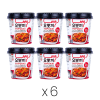 Yopokki Sweet & Spicy Topokki (Rice Cake) Cup 甜辣味炒年糕 (杯) (Bundle of 6)