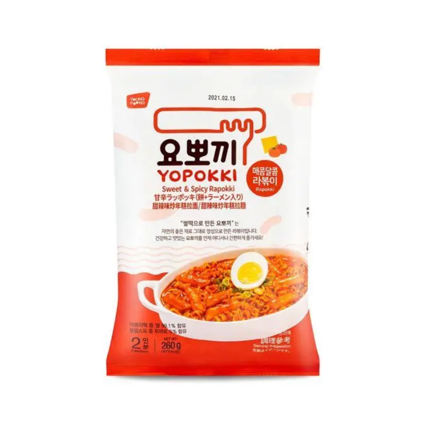 Young Poong Yopokki Sweet & Spicy Rapokki 甜辣味炒年糕拉麵