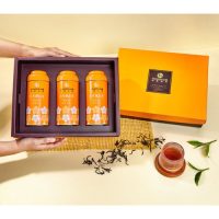 [Good tea gift box] Sun Moon Lake black tea big three red gift box - ancestral/jade/ Stone(75G*2/50G*1)