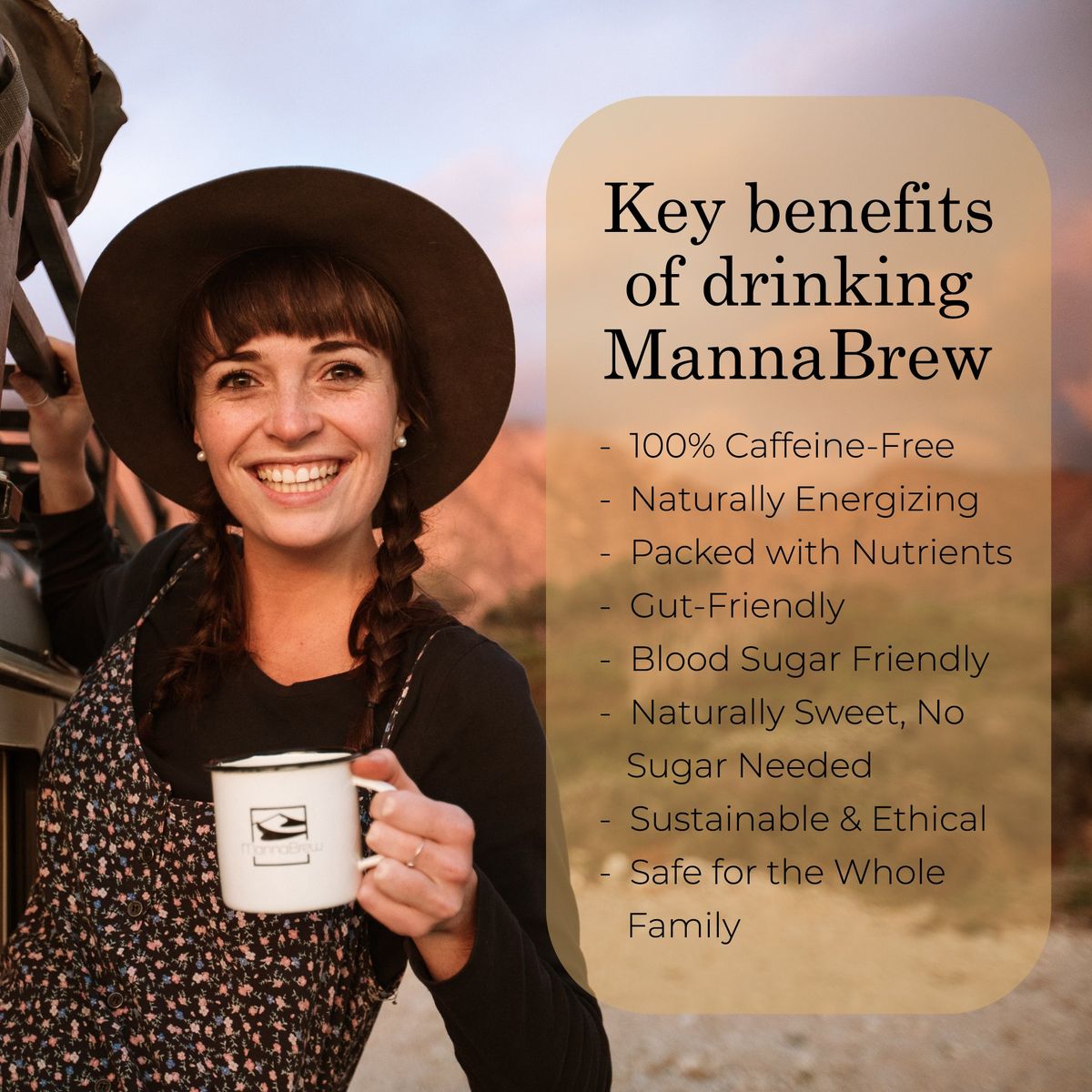 MannaBrew Superfood Espresso - Coffee Alternative Caffeine Free - Image 4