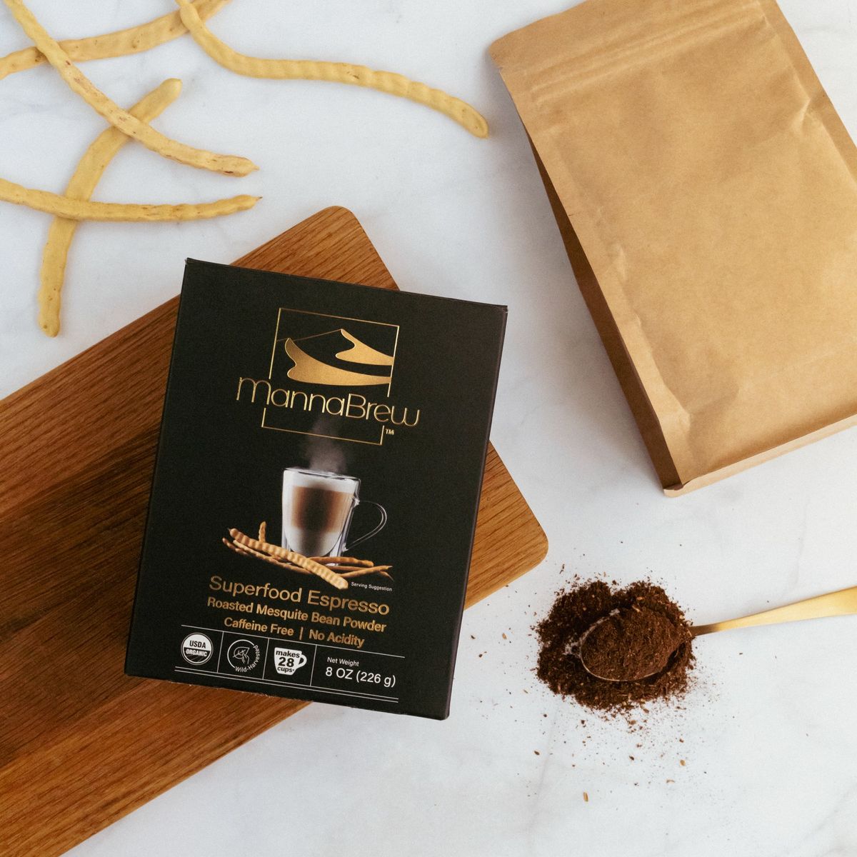MannaBrew Superfood Espresso - Coffee Alternative Caffeine Free - Image 5