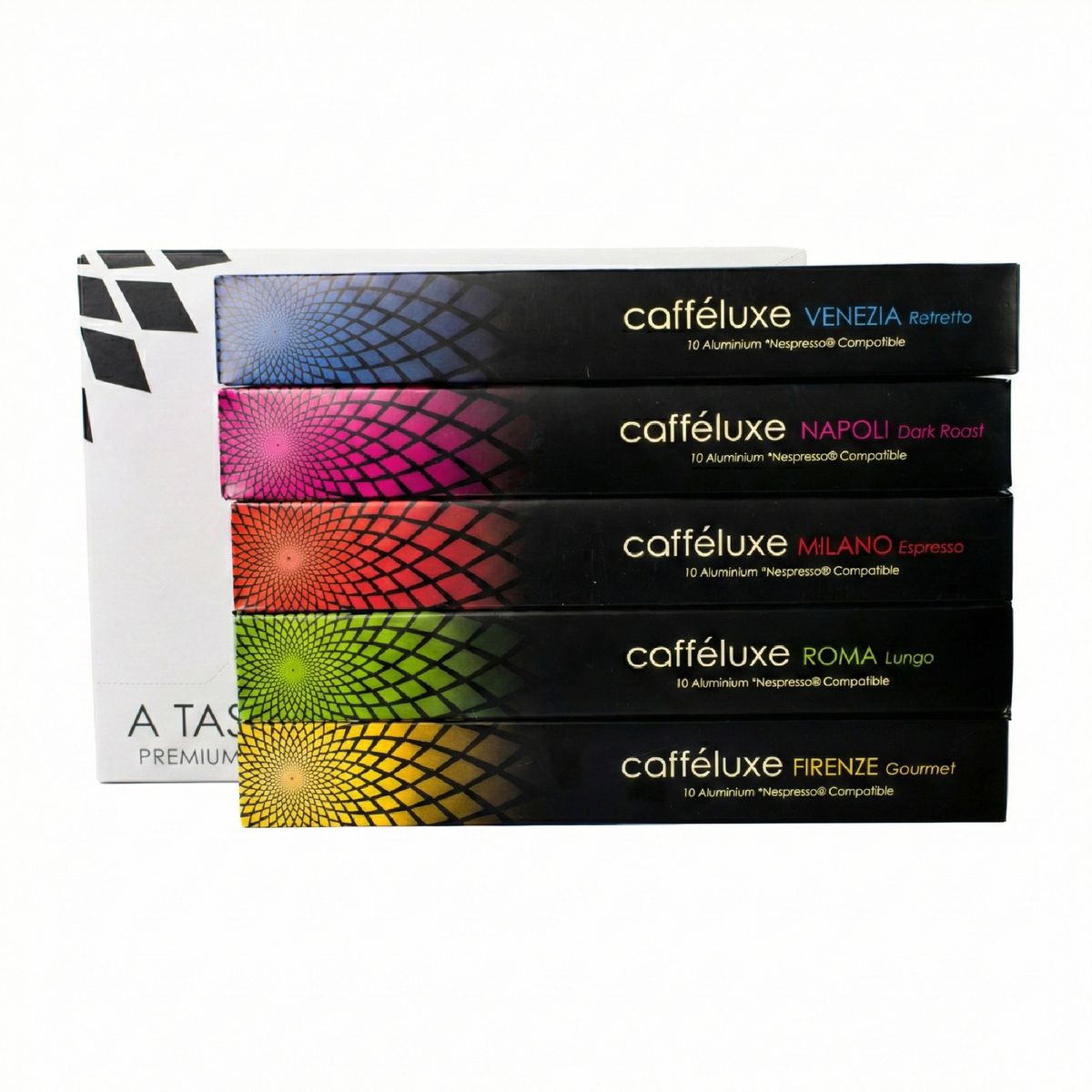 Cafféluxe Mixed Aluminium Nespresso Compatible Coffee | 50 Pack set